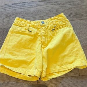 Vintage Limited Too Yellow Jean Shorts - 10